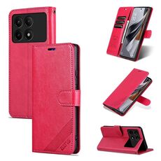 Per Xiaomi Redmi K70E AZNS Custodia per cellulare in pelle con texture in pelle di pecora (rossa)