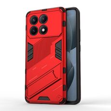 Per Xiaomi Redmi K70E 5G Punk Armor 2 in 1 PC + custodia per telefono in TPU con supporto (rosso)