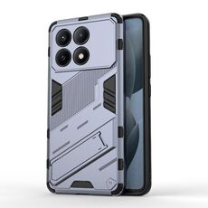 Per Xiaomi Redmi K70E 5G Punk Armor 2 in 1 PC + Custodia per telefono in TPU con supporto (grigio)