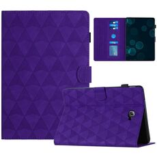 Custodia Smart Tablet in pelle goffrata con texture diamante per Samsung Galaxy Tab A 10.1 2016 T580 (viola)