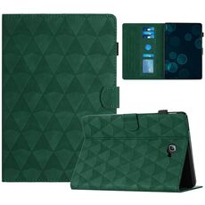 Custodia Smart Tablet in pelle goffrata con texture diamante per Samsung Galaxy Tab A 10.1 2016 T580 (verde)