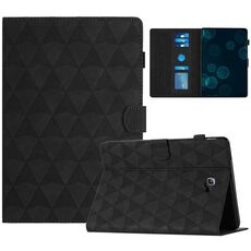 Custodia Smart Tablet in pelle goffrata con texture diamante per Samsung Galaxy Tab A 10.1 2016 T580 (Nero)