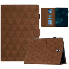 Custodia Smart Tablet in pelle goffrata con texture diamante per Samsung Galaxy Tab A 10.5 T590 (marrone)