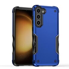 Per Samsung Galaxy S24 5G Custodia per telefono armatura antiurto antiscivolo (blu)