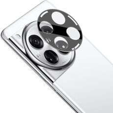 Per OnePlus 12 5G IMAK Pellicola in vetro per obiettivo fotocamera posteriore versione nera
