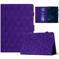 Custodia per tablet in pelle goffrata con texture diamante per Samsung Galaxy Tab A 10.1 2019 (viola)