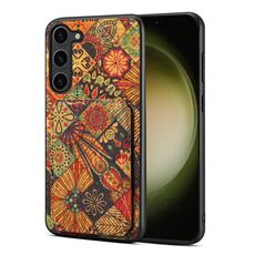 Custodia per telefono con doppio slot per scheda Samsung Galaxy S24 5G (giallo autunno)