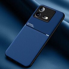 Per vivo iQOO Neo8 Classic Tilt Strip Grain Magnetico Antiurto PC + Custodia per telefono in TPU (Blu)