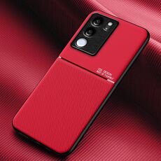Per vivo S17 Classic Tilt Strip Grain Magnetico Antiurto PC + Custodia per telefono in TPU (Rosso)