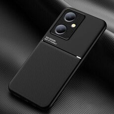 Per vivo Y78+ Classic Tilt Strip Grain Magnetico Antiurto PC + Custodia per telefono in TPU (Nero)