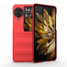 Per OPPO Find N3 Flip Magic Shield Fold Custodia antiurto per PC (Rosso)
