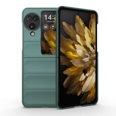 Per OPPO Find N3 Flip Magic Shield Fold Custodia antiurto per PC (verde scuro)