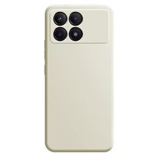 Per Xiaomi Redmi K70E Custodia per telefono in silicone liquido imitazione (bianca)