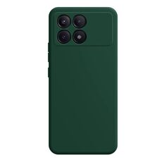 Per Xiaomi Redmi K70E Custodia per telefono in silicone liquido imitazione (verde scuro)