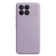 Per Xiaomi Redmi K70E Custodia per telefono in silicone liquido imitazione (viola chiaro)