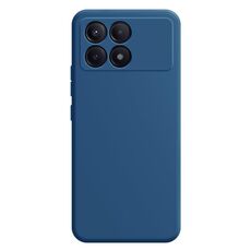 Per Xiaomi Redmi K70 Pro Custodia per telefono in silicone liquido imitazione (blu)