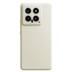 Per Xiaomi 14 Custodia per telefono in silicone liquido imitazione (bianca)