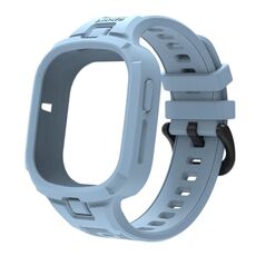 Per Honor Watch 4 cinturino in TPU integrato in tinta unita (azzurro)