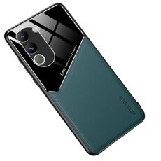 Per vivo Y200 Custodia per telefono in vetro organico in pelle globale all-inclusive (verde)