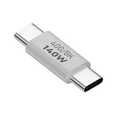 Adattatore di trasmissione USB 3.1 da tipo C a tipo C 40 Gbps 8K, carica 140 W 5 A, specifica: tipo C maschio a maschio