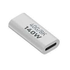 Adattatore di trasmissione USB 3.1 da tipo C a tipo C 40 Gbps 8K, carica 140 W 5 A, specifica: tipo C da femmina a femmina