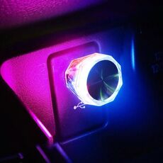 Luci decorative a LED Plug And Play per luce ambientale USB modello diamante per auto (colorate)