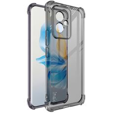 Per Honor 100 5G imak custodia per telefono in TPU antiurto con airbag (nero trasparente)