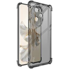 Per Honor 100 Pro 5G imak custodia per telefono in TPU antiurto con airbag (nero trasparente)