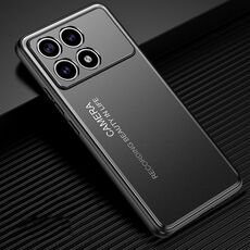 Per Xiaomi Redmi K70 Pro Custodia per telefono in metallo smerigliato (nero)