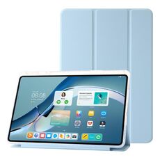 Per Huawei Matepad 11 Pro 2024 Custodia tablet in pelle tripla acrilica trasparente (blu ghiaccio)