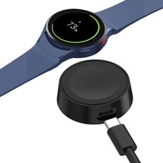 Caricabatterie wireless magnetico per orologio intelligente portatile Samsung Galaxy Watch Series (nero)