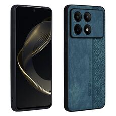 Per Xiaomi Redmi K70 AZNS Custodia per telefono con sensazione di pelle in rilievo 3D (verde scuro)