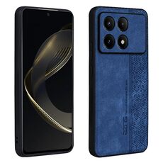 Per Xiaomi Redmi K70 AZNS Custodia per telefono con sensazione di pelle in rilievo 3D (blu zaffiro)