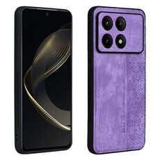 Per Xiaomi Redmi K70 AZNS Custodia per telefono con sensazione di pelle in rilievo 3D (viola)