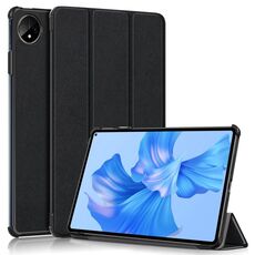 Custodia per tablet in pelle Smart Custer Pure Color 3 pieghe per Huawei MatePad Pro 11 2024/2022 (Nero)