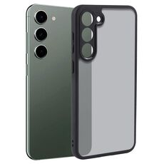 Per Samsung Galaxy S23+ 5G Custodia in TPU nero opaco a pori fini + custodia per PC