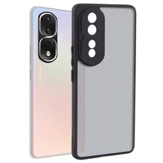 Per Honor 80 Pro Custodia per telefono in TPU nero opaco a pori fini + PC