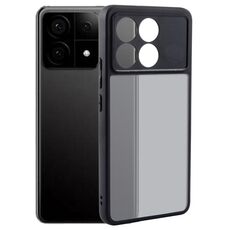 Per Xiaomi Redmi K70 / K70 Pro Custodia in TPU nero opaco a pori fini + custodia per PC