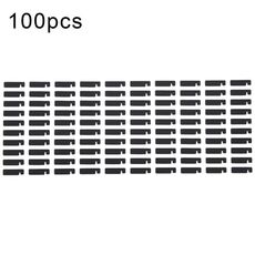 Per iPhone 15 Pro Max 100set Adesivo adesivo nero laterale LCD(03)