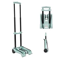 Carrello pieghevole per la movimentazione del carico, carrello della spesa per la casa, colore: verde