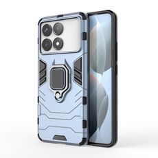 Per Xiaomi Redmi K70 Custodia antiurto per PC + supporto in TPU (blu navy)