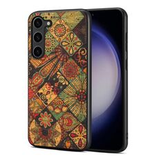 Per Samsung Galaxy S23+ 5G Custodia per telefono TPU serie Four Seasons Flower Language (giallo autunno)