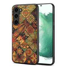 Per Samsung Galaxy S22+ 5G Custodia per telefono TPU serie Four Seasons Flower Language (giallo autunno)