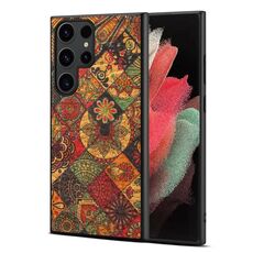 Per Samsung Galaxy S21 Ultra 5G Custodia in TPU serie Four Seasons Flower Language (giallo autunno)