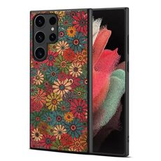 Custodia in TPU per Samsung Galaxy S21 Ultra 5G Four Seasons Flower Language Series (verde primavera)