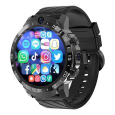 4G+128G 1,6 pollici IP67 impermeabile 4G Android 8.1 Smart Watch supporto frequenza cardiaca/GPS, tipo: cinturino in silicone