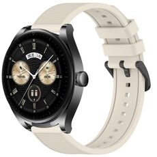 Per Huawei Watch Buds cinturino in silicone strutturato in tinta unita da 22 mm (Starlight)