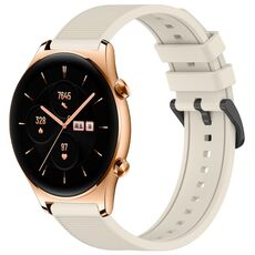 Per Honor Watch GS 3 22mm cinturino in silicone strutturato in tinta unita (Starlight)
