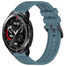 Per Honor Watch GS Pro 22 mm cinturino in silicone strutturato in tinta unita (ciano roccia)