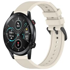 Per Honor Magic Watch 2 46mm 22mm Cinturino in silicone strutturato in tinta unita (Starlight)